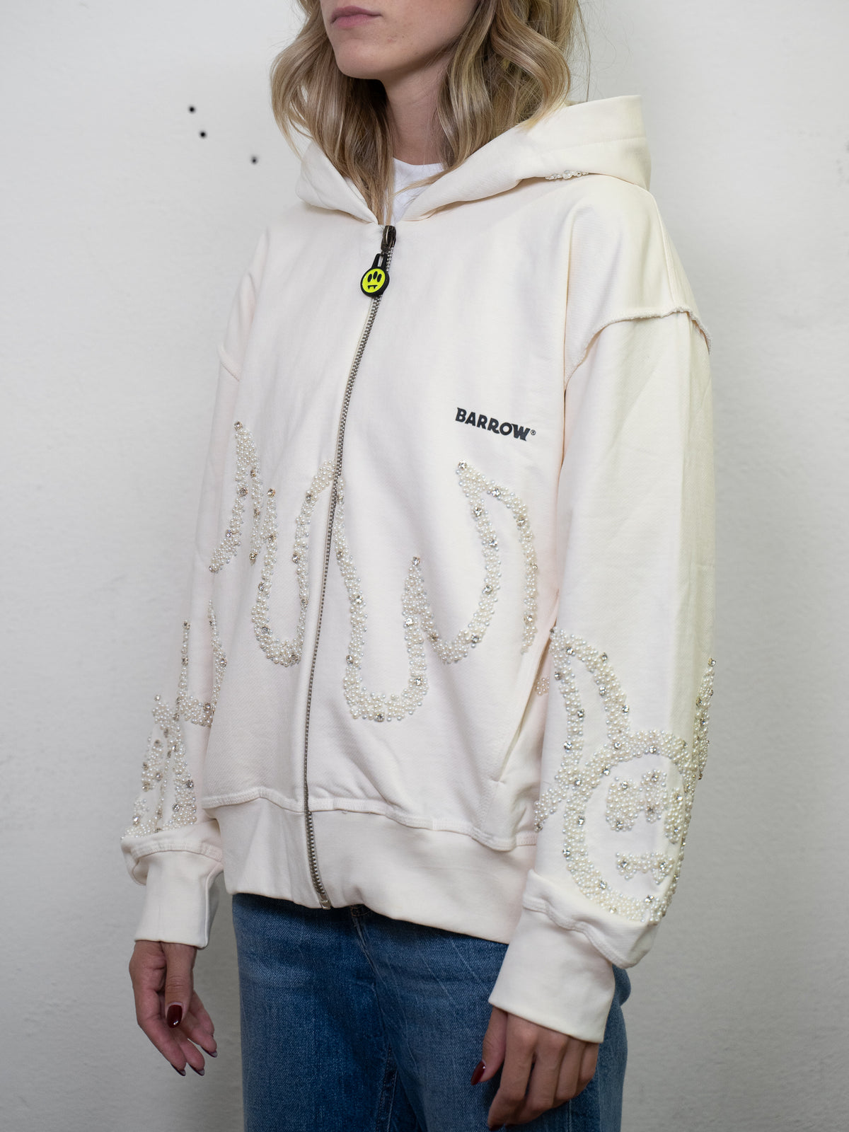 EMBROIDED STONES ZIP HOODIE