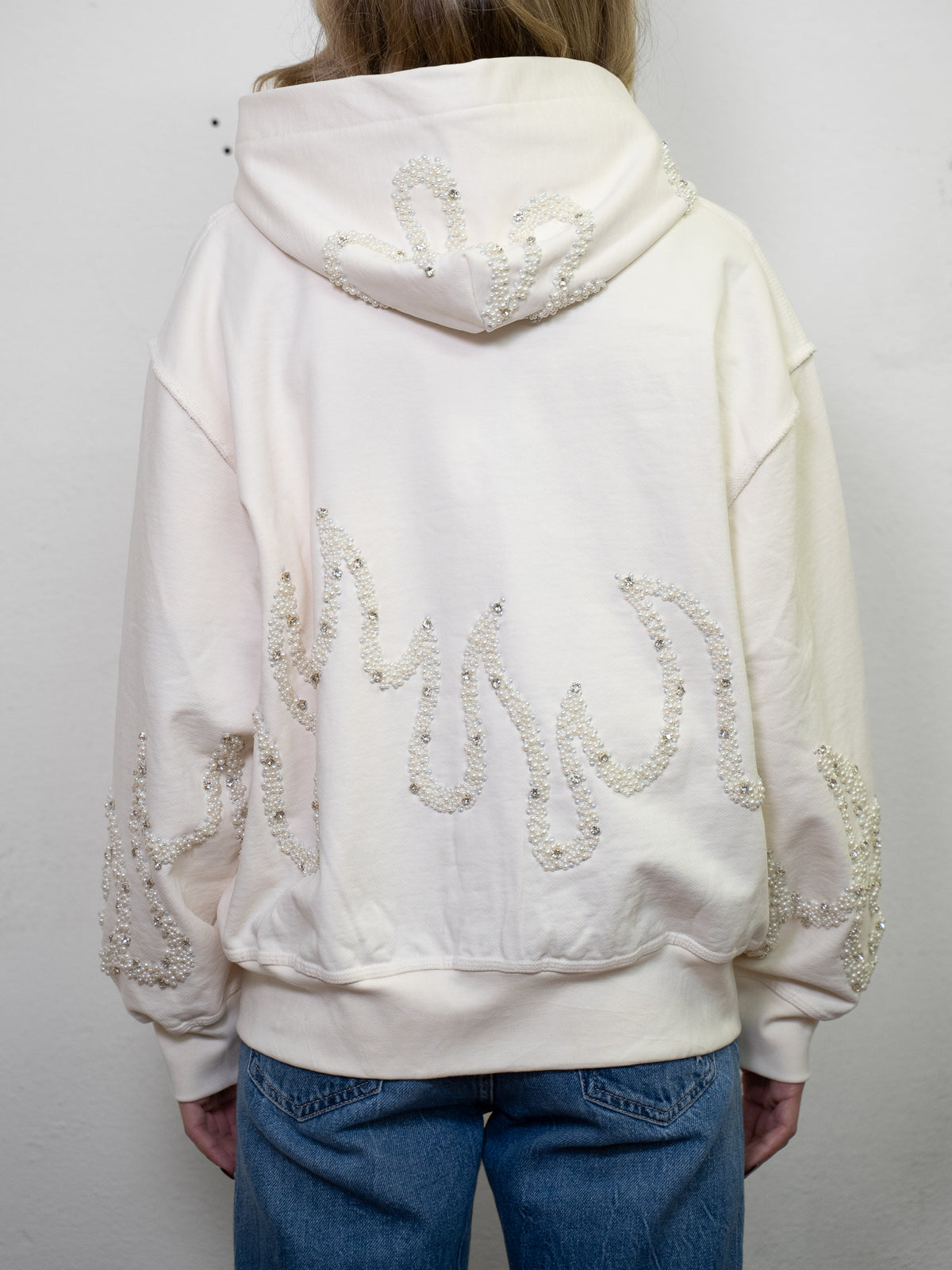 EMBROIDED STONES ZIP HOODIE