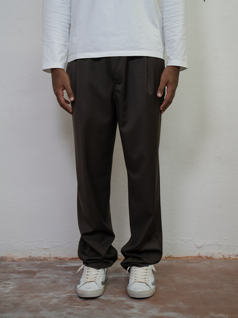 PLEATED WIDE LEG PANT