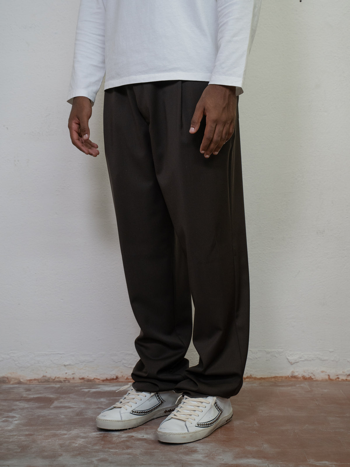 PLEATED WIDE LEG PANT
