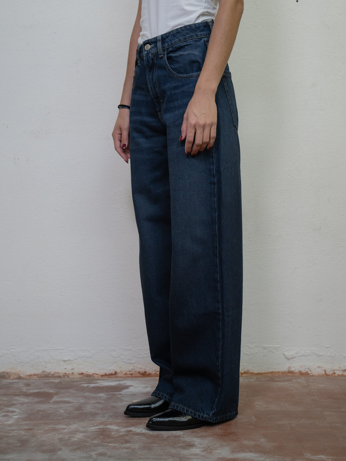 REGULAR WAIST WIDE LEG DENIM