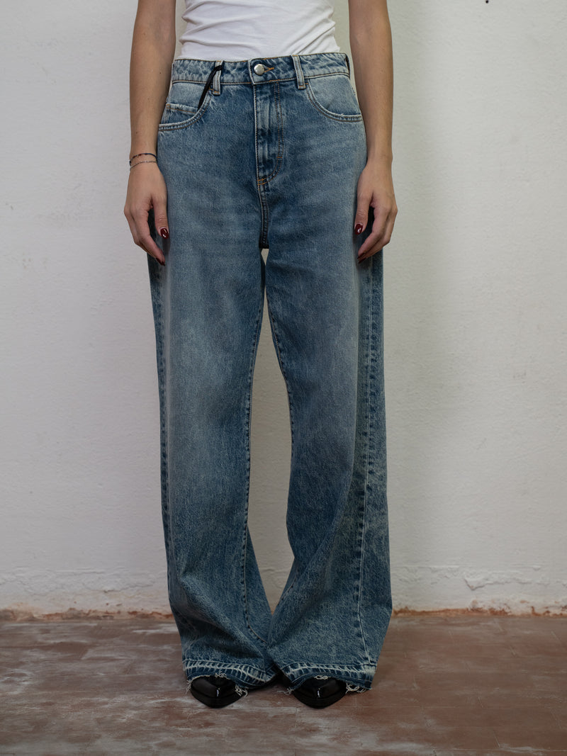 REGULAR WAIST WIDE LEG DENIM