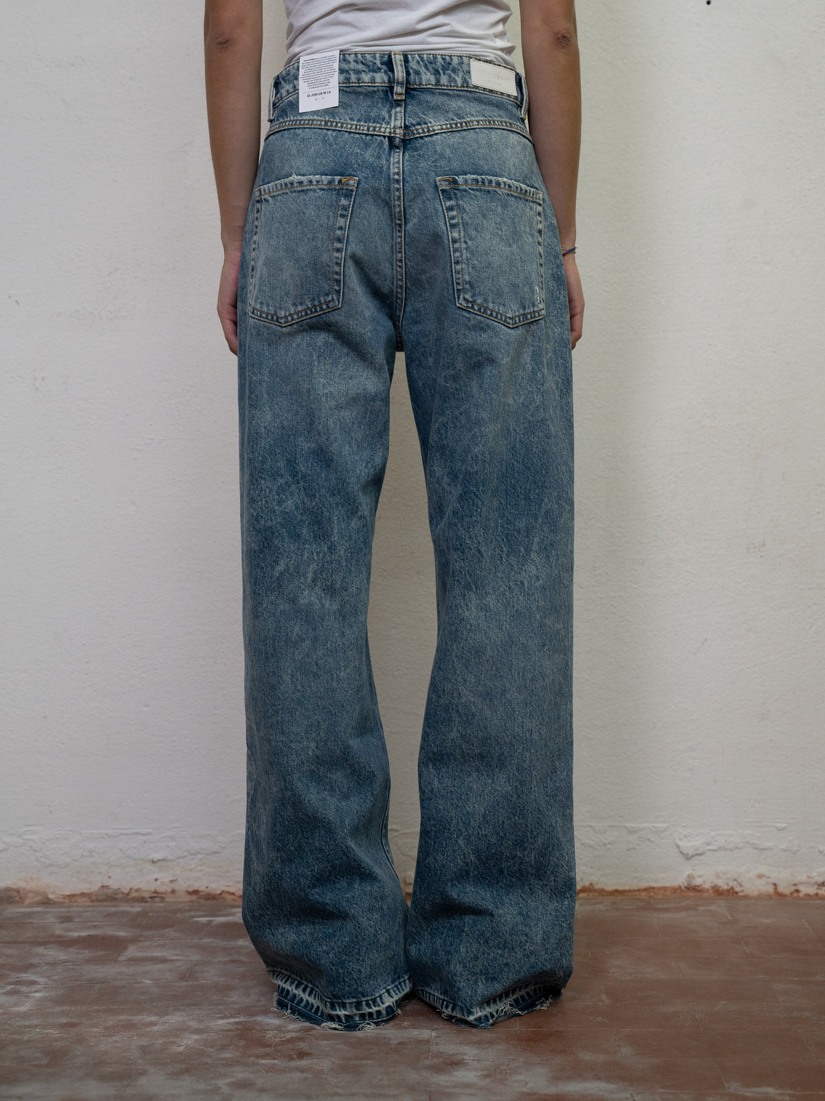 REGULAR WAIST WIDE LEG DENIM