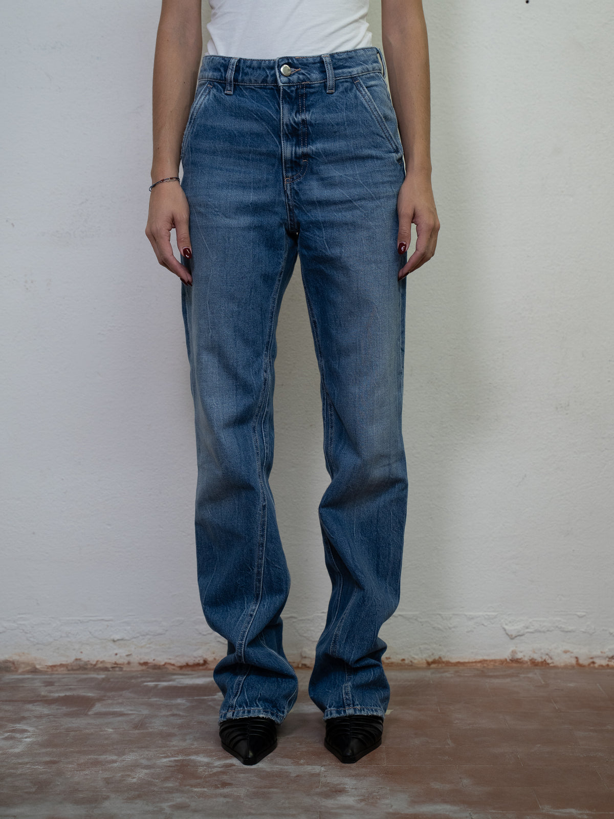 HIGH WAIST STRAIGHT LEG DENIM
