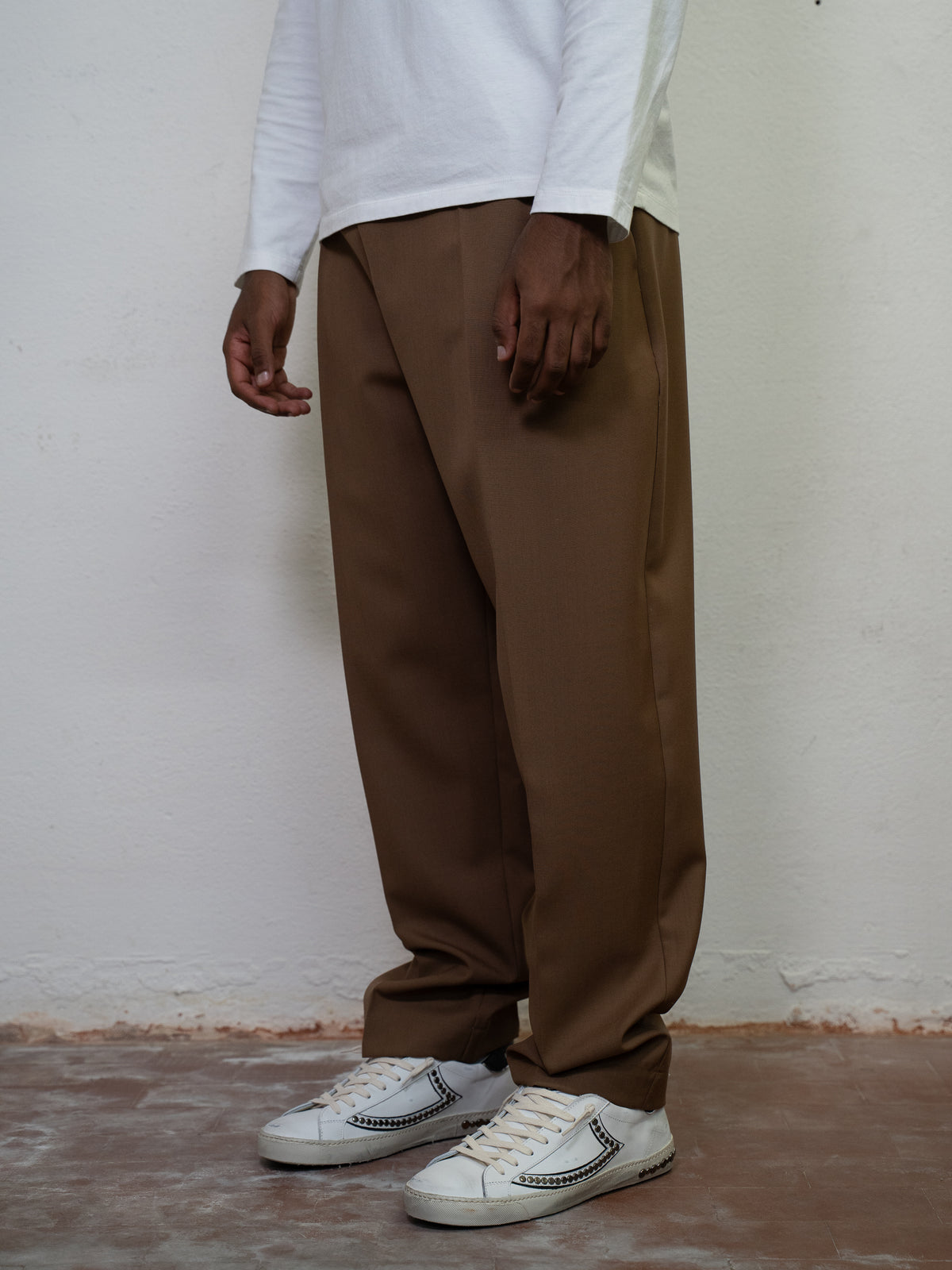 PLEATED WIDE LEG PANT
