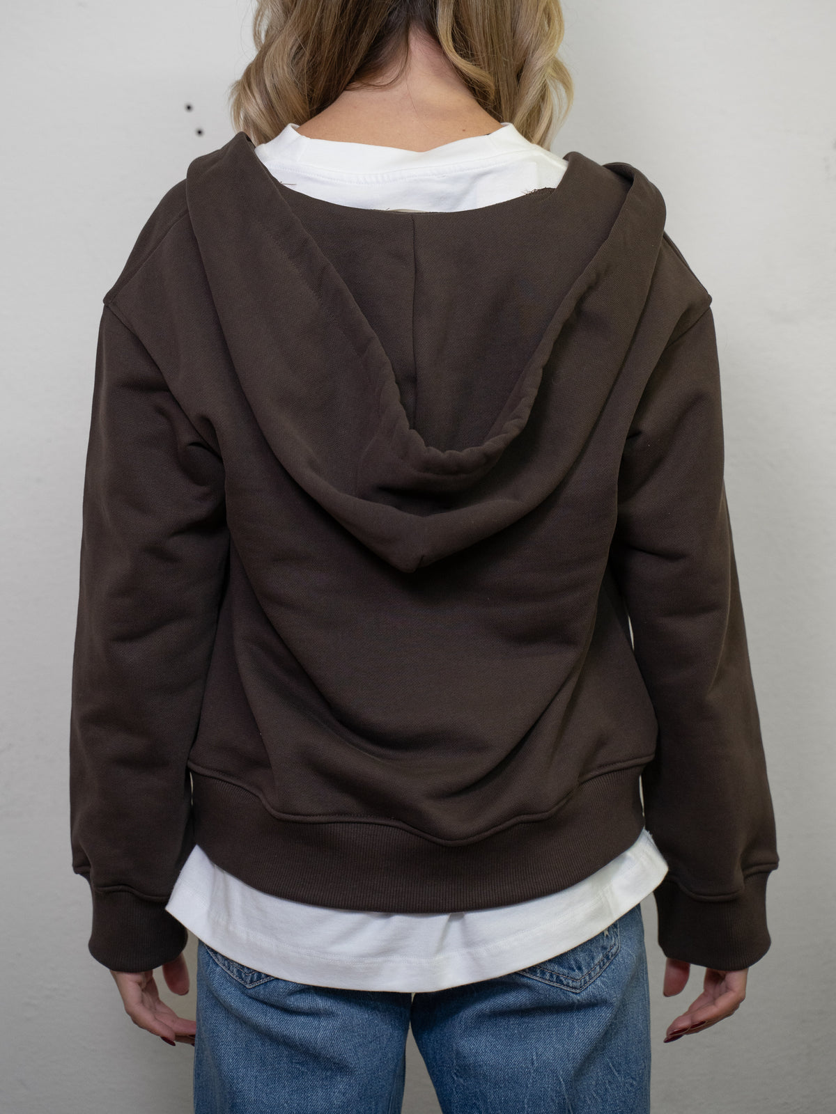 V NECK HOODIE
